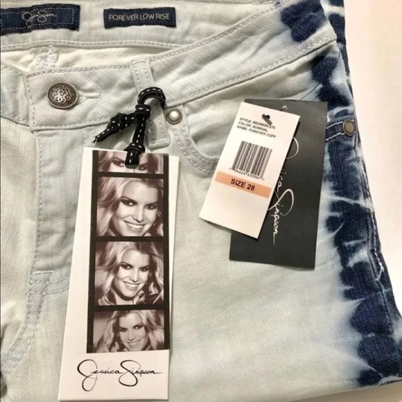 NWT Jessica Simpson Tie Dye Low Rise Skinny Jeans Size 28 - Picture 11 of 16